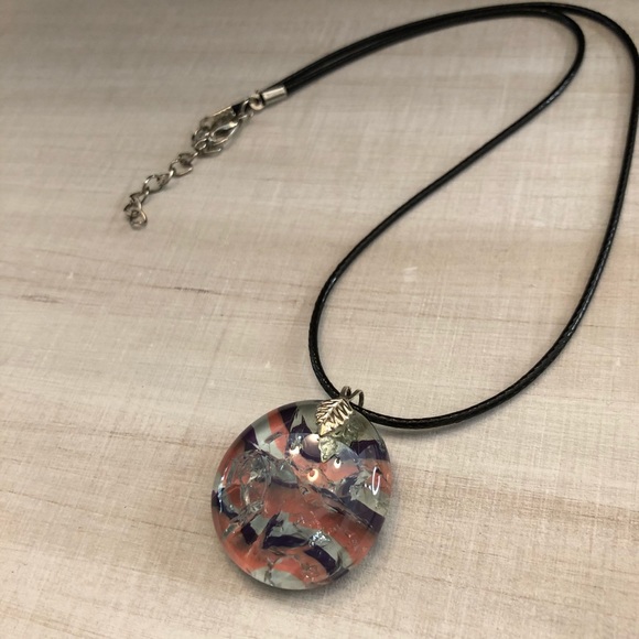 Glass pendant necklace Handmade necklace boho - Picture 11 of 12